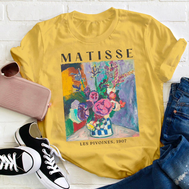 Matisse Les Pivoines 1907 Teacher T-Shirt