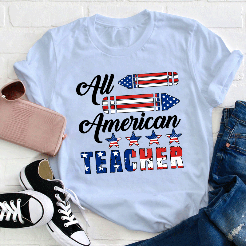 Cheer Up All American Teacher T-Shirt