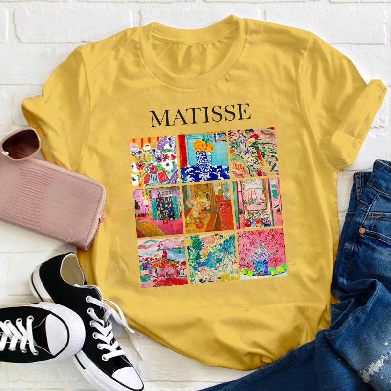 Minimalist Art Design Teacher T-Shirt