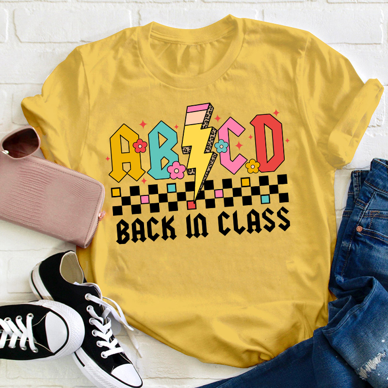 ABCD Back In Class Teacher T-Shirt