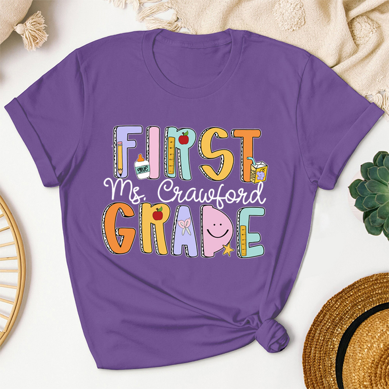 Personalized Groovy Dream Team Teacher T-Shirt