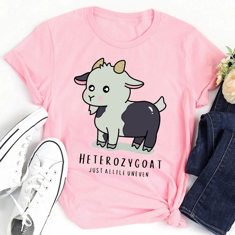 Heterozygoat Just Allele Uneven Teacher T-Shirt