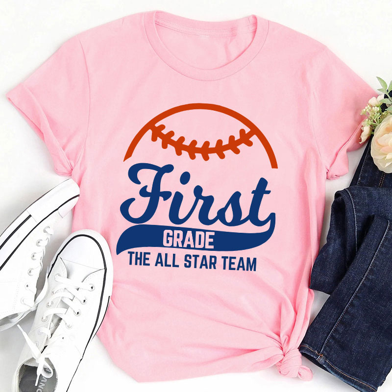 Personalized Baseball The All Star Team Teacher T-Shirt