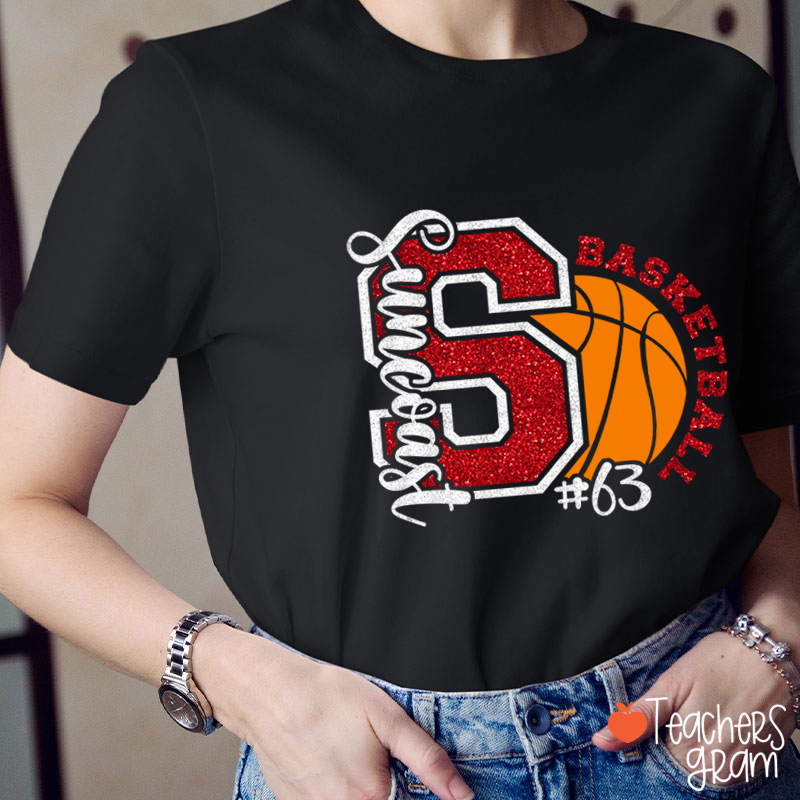 Personalized Text And Sport Game Day Teacher T-Shirt