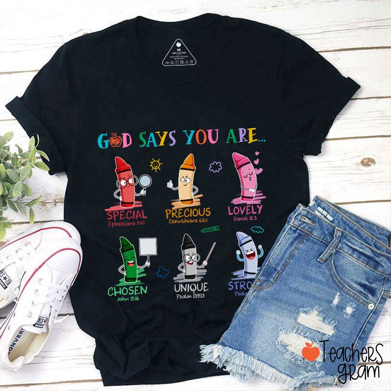 God Says You Are Teacher T-Shirt Sale-Teachersgram
