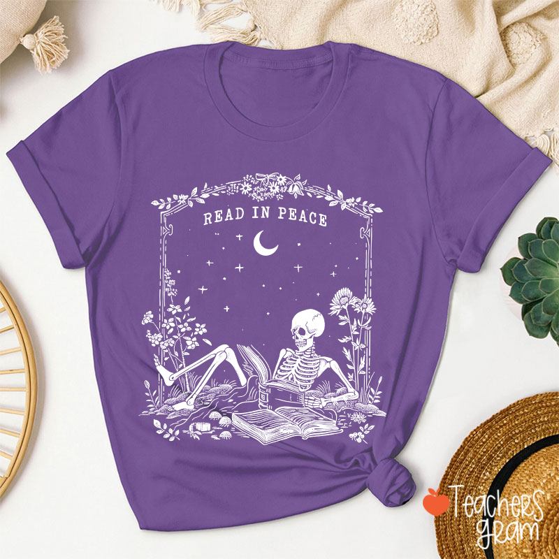 Read In Peace Ghost Teacher T-Shirt