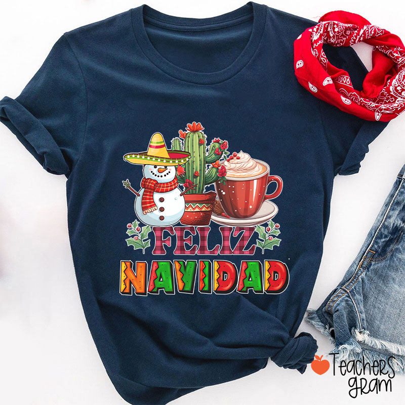 Feliz Navidad Spanish Teacher T-Shirt