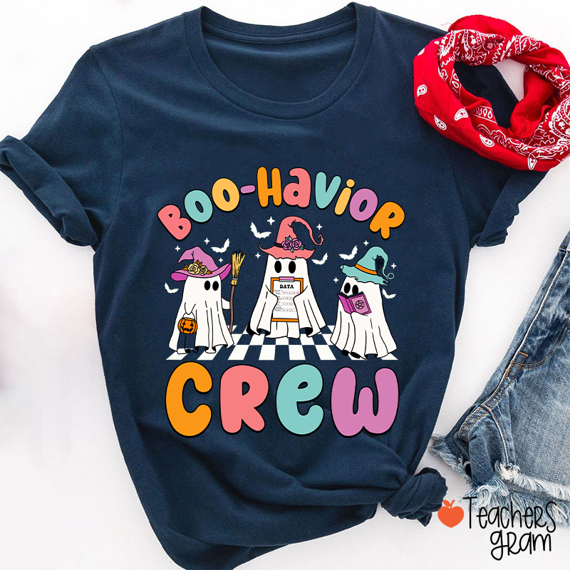 Boo Havior Crew Halloween Teacher T-Shirt