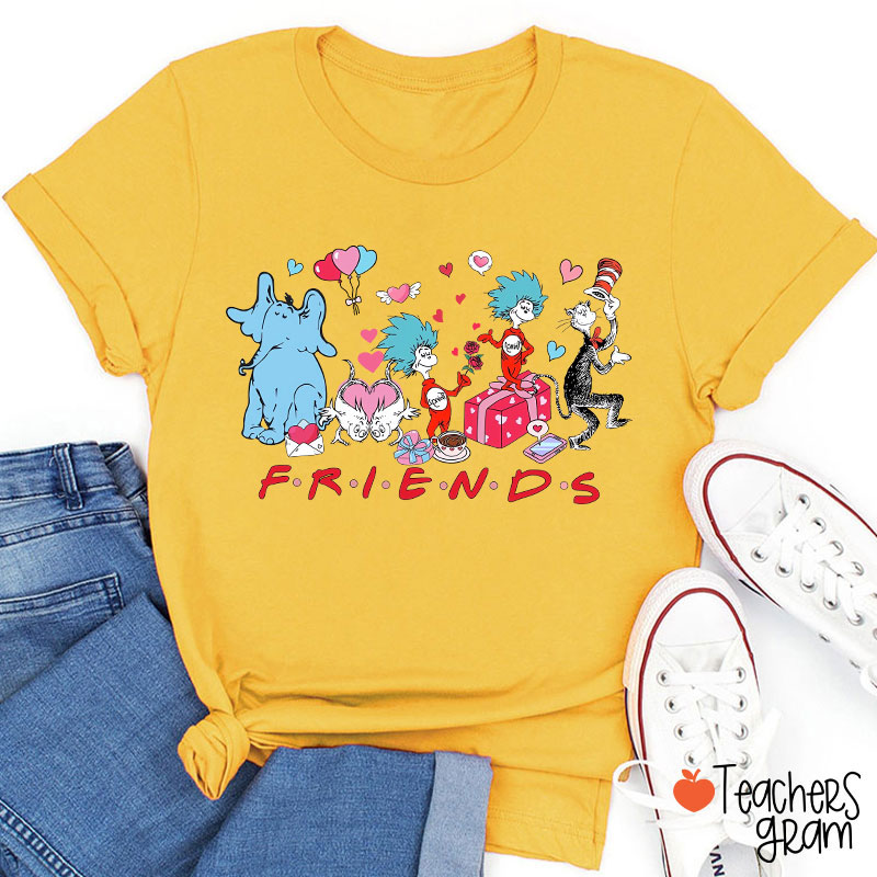 Love Friends Children's Books Teacher T-Shirt