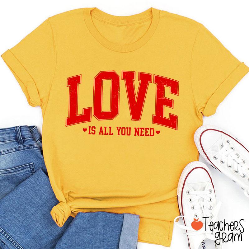 Love Is All You Need Teacher T-Shirt