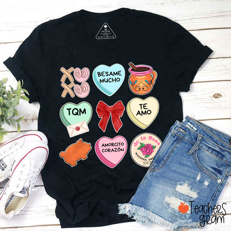Love Stuff Spanish Teacher T-Shirt