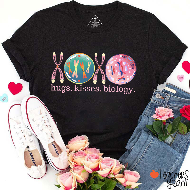 XOXO Hugs Kisses Biology Science Teacher T-Shirt