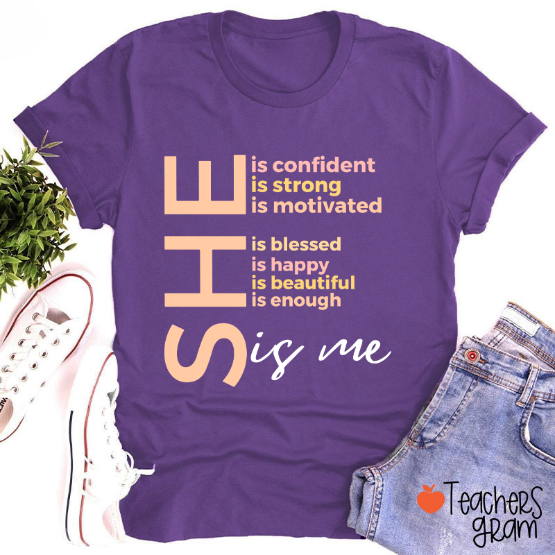 She Is Me Black History Month Teacher T-Shirt
