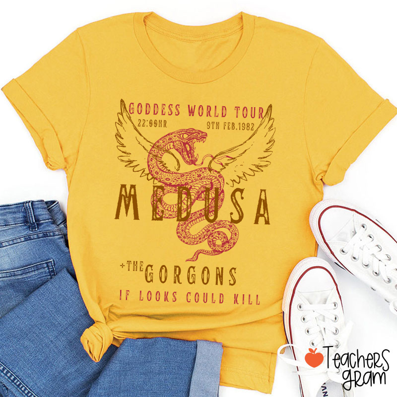 Medusa The Gorgons Teacher T-Shirt