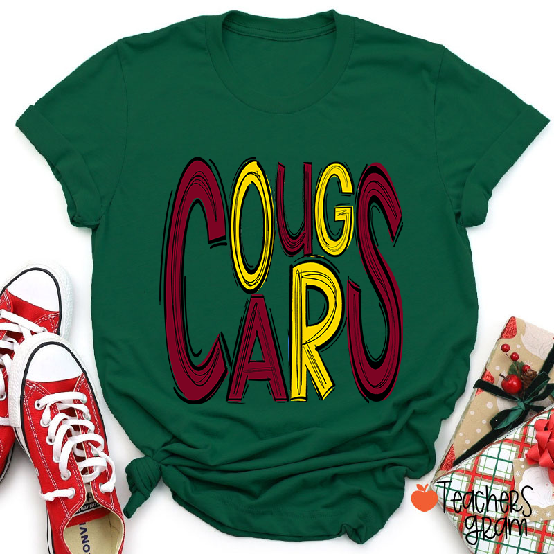 Personalized Mascot Doodle Letter Teacher T-Shirt