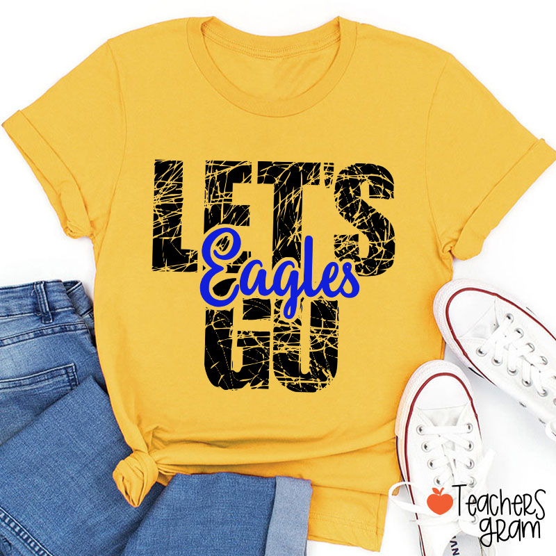 Personalized Mascot Let's Go Teacher T-Shirt