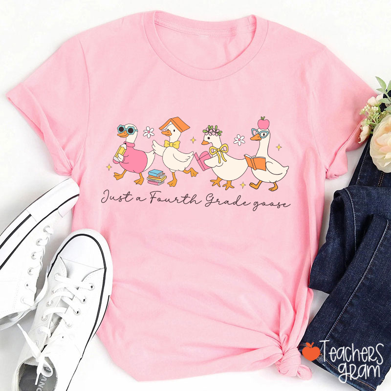 Personalized Grade Just A Goose Teacher T-Shirt