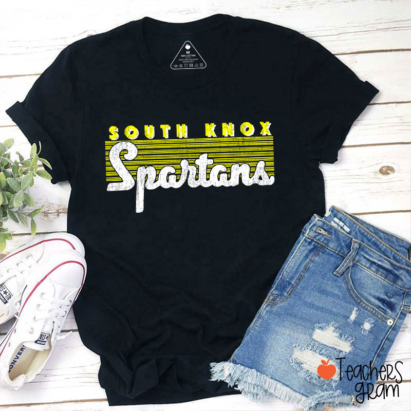 Personalized Mascot Vintage School Pride Teacher T-Shirt