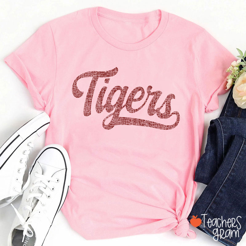 Personalized Mascot Comfort Colors Distressed Teacher T-Shirt