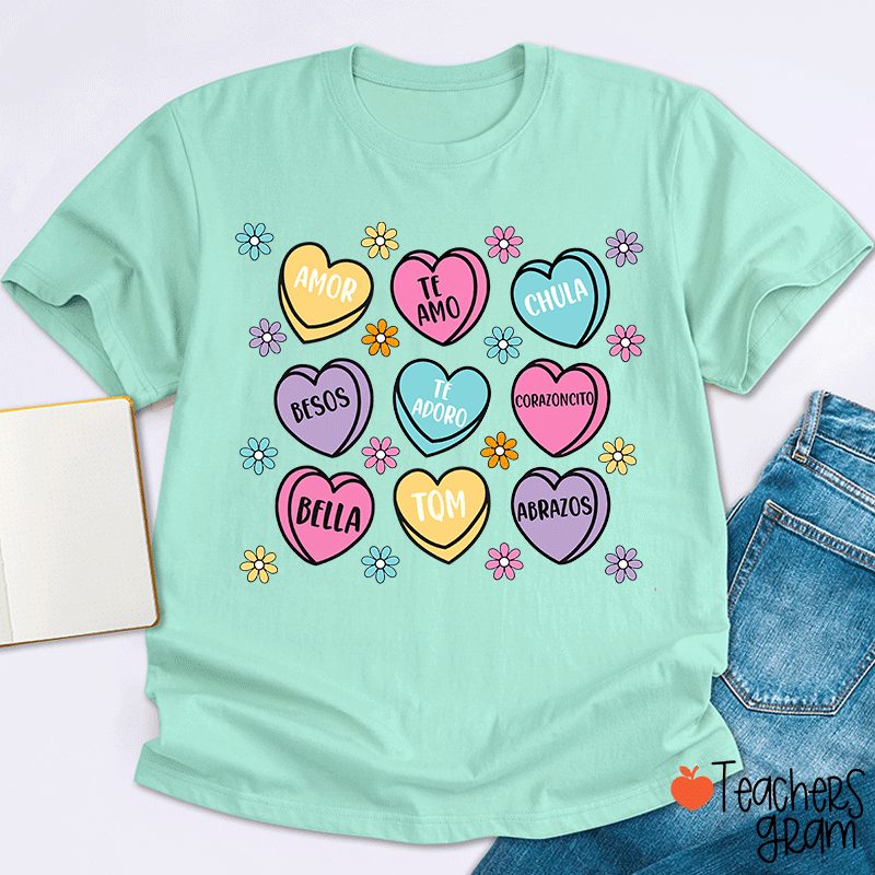 Amor Teamo Chula Spanish Teacher T-Shirt