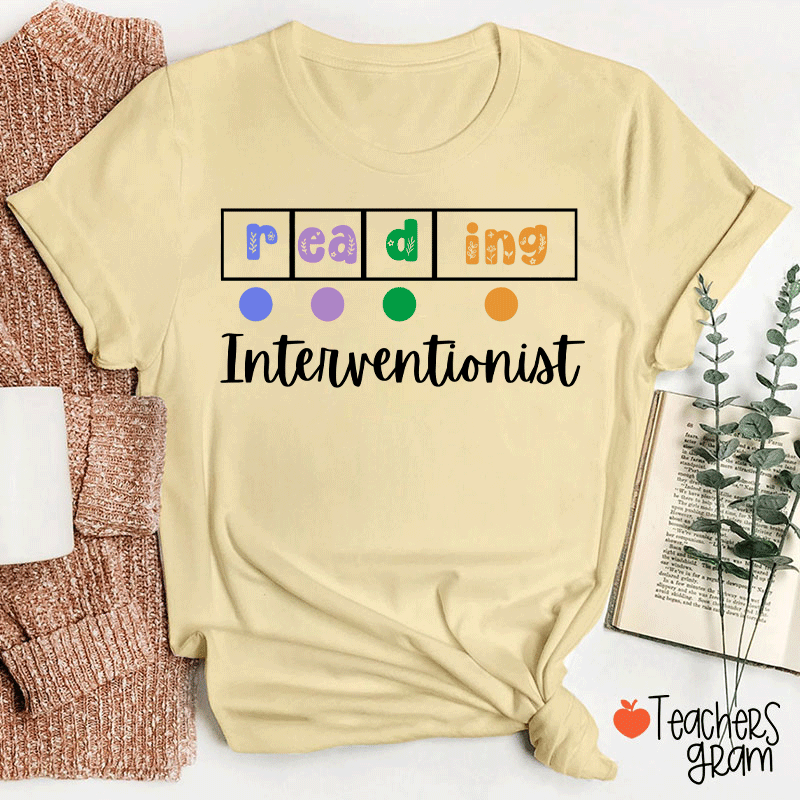 Reading Interventionist Teacher T-Shirt