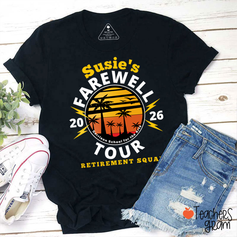 Personalized Teacher's Farewell Tour Retirement Squad Teacher T-Shirt Sale-Teachersgram