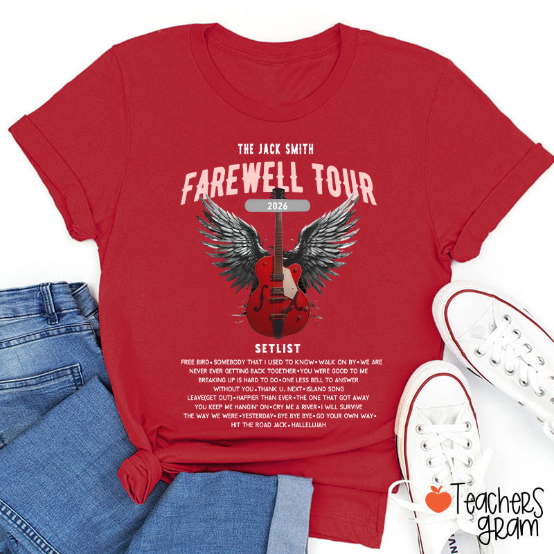 Personalized Retirement Funny Music-themed Teacher T-Shirt