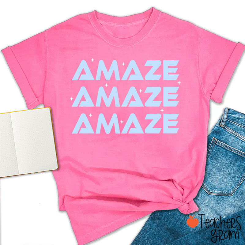 Amaze Amaze Amaze Sci-Fi Book Lover Teacher T-Shirt
