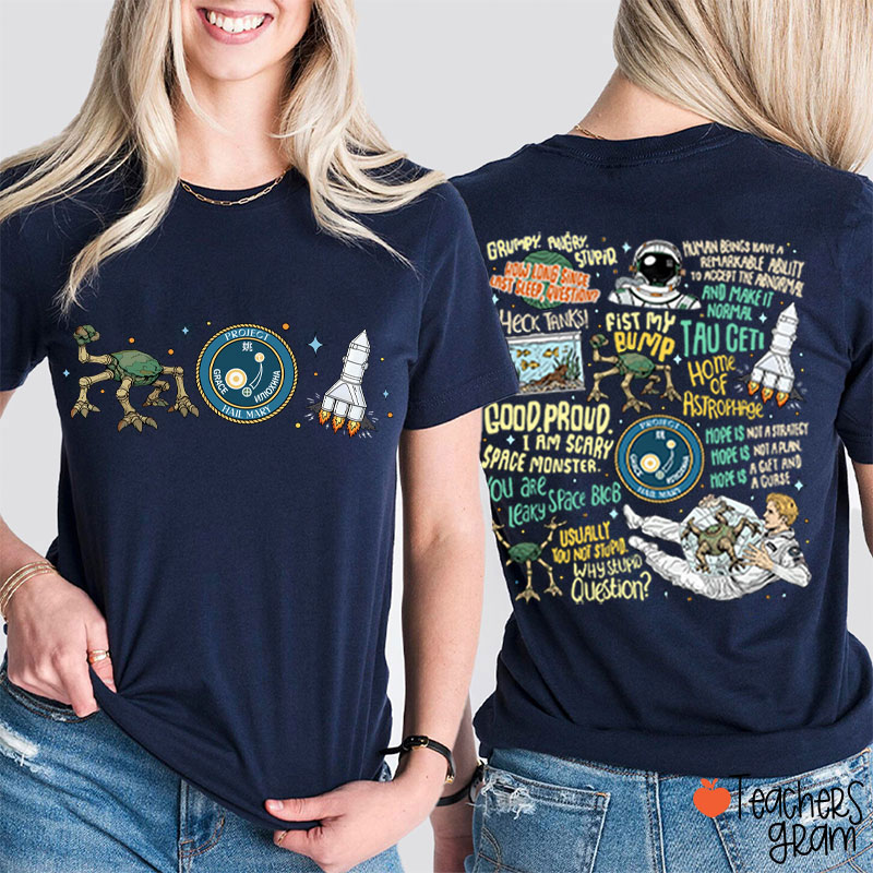 Stone Amaze Teacher Two Sided T-Shirt