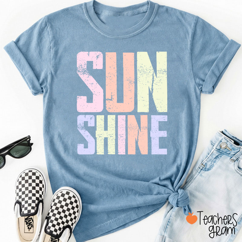 Sun Shine Summer Vibe Teacher T-Shirt