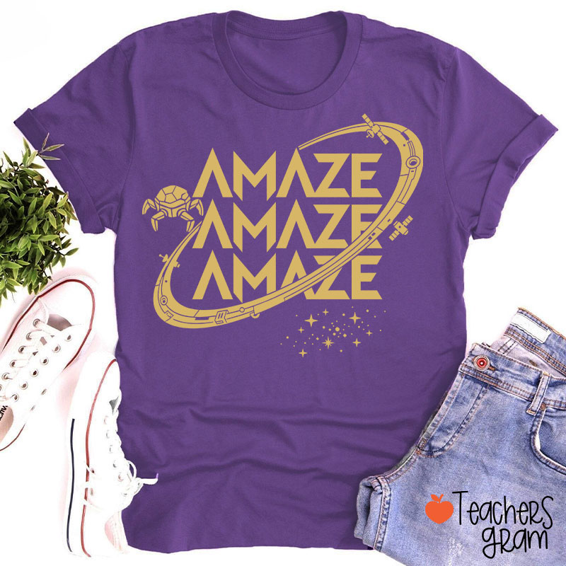 Funny Amaze Amaze Amaze Teacher T-Shirt
