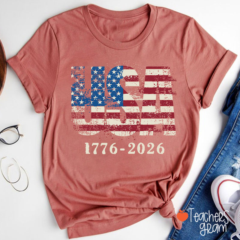 USA 1776-2026 Teacher T-Shirt
