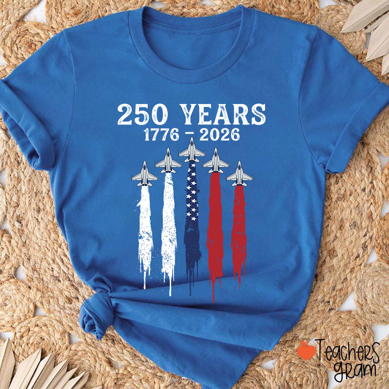 Patriotic Jet Fighter Teacher T-Shirt