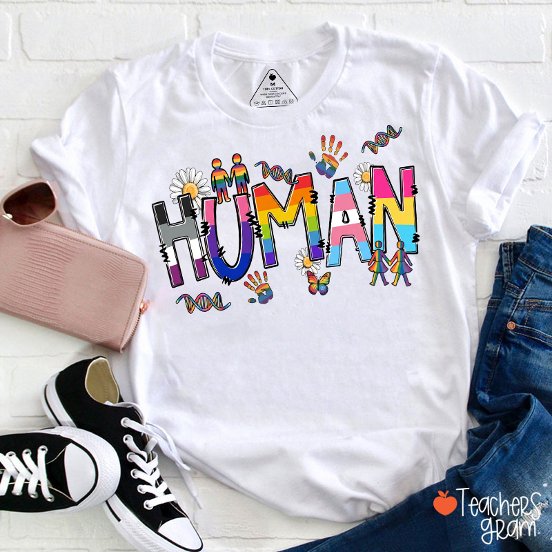 Human Pride Teacher T-Shirt