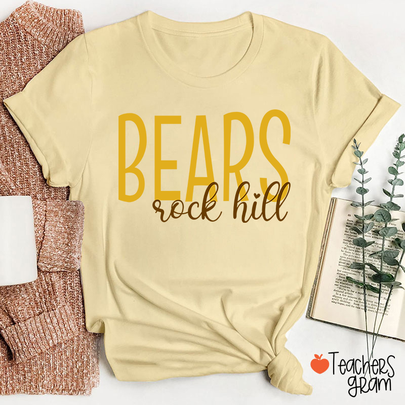 Personalized Mascot And Town School Team Spirit Teacher T-Shirt