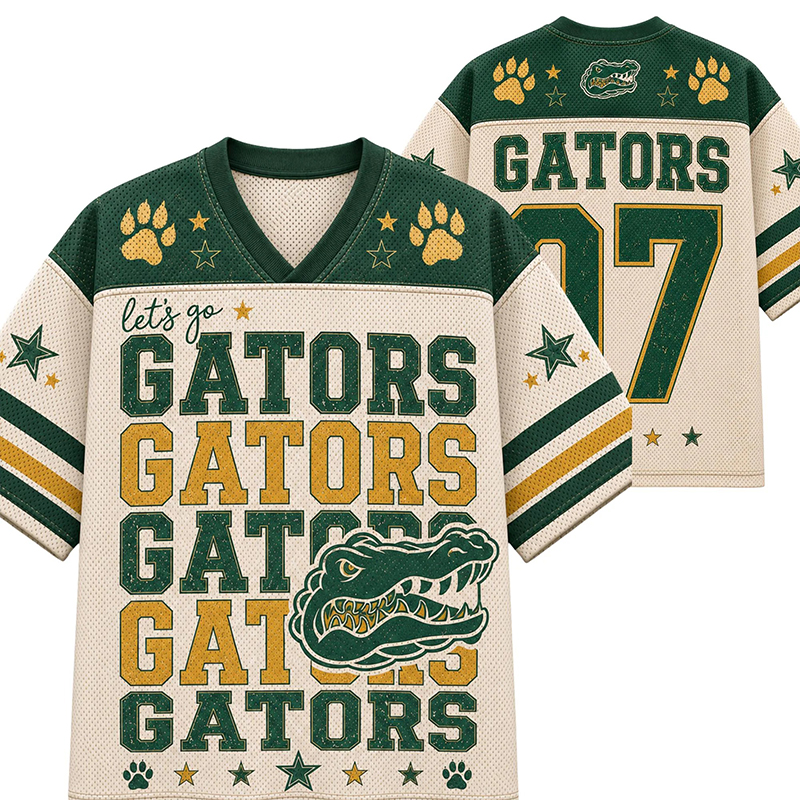 Personalized Mascot Let's Go Stacked Name Teacher Mesh Jersey