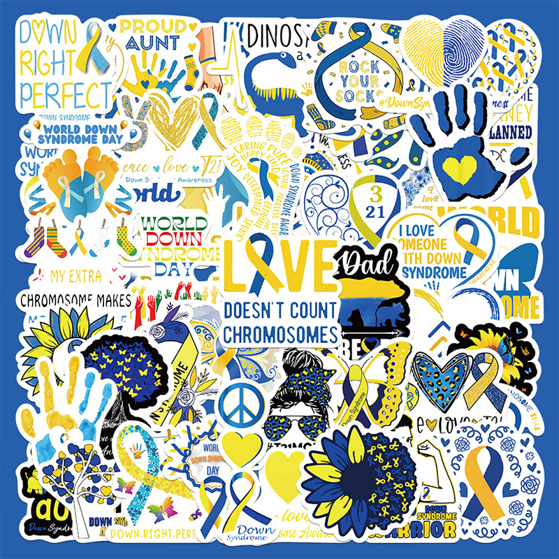 50 PCS Down Syndrome Teacher Stickers