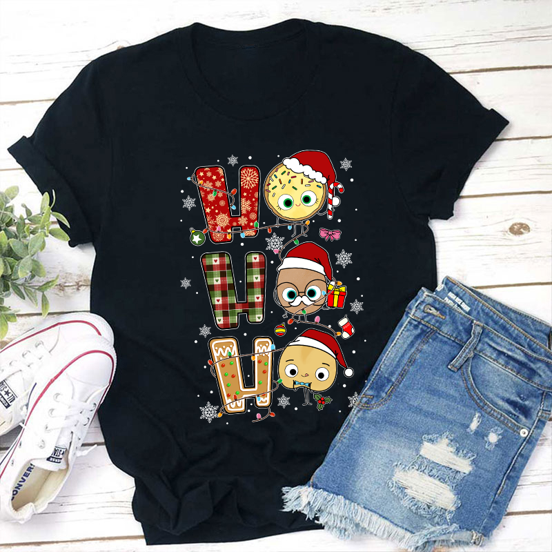 Ho Ho Ho Christmas Teacher T-Shirt