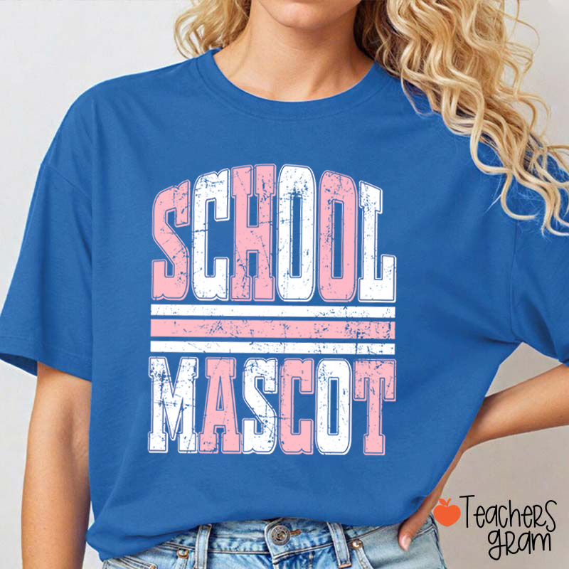 Personalized Sport Distressed Striped Teacher T-Shirt