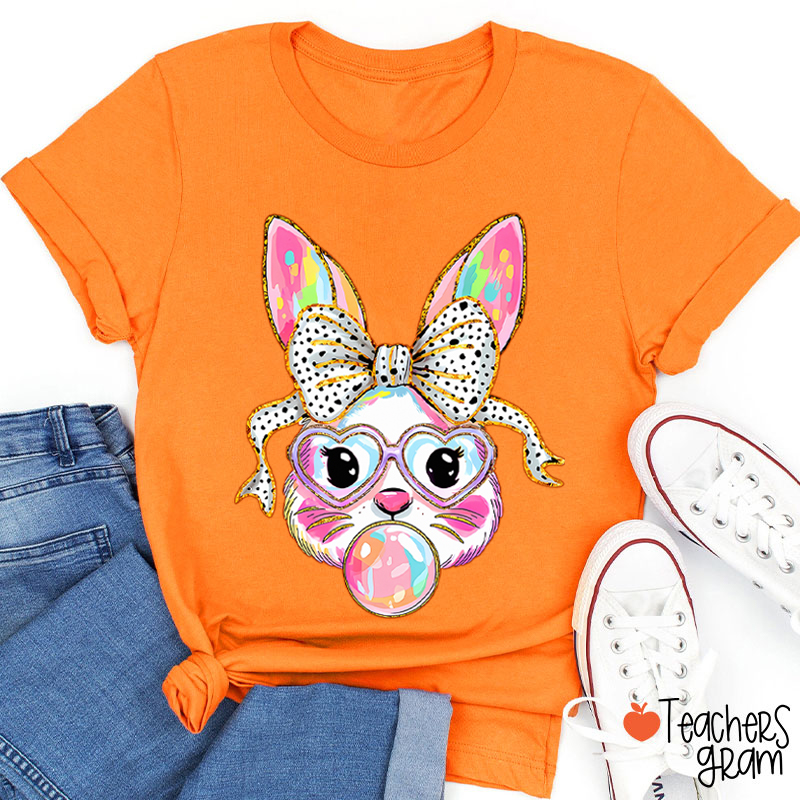 Cute Bunny Teacher T-Shirt