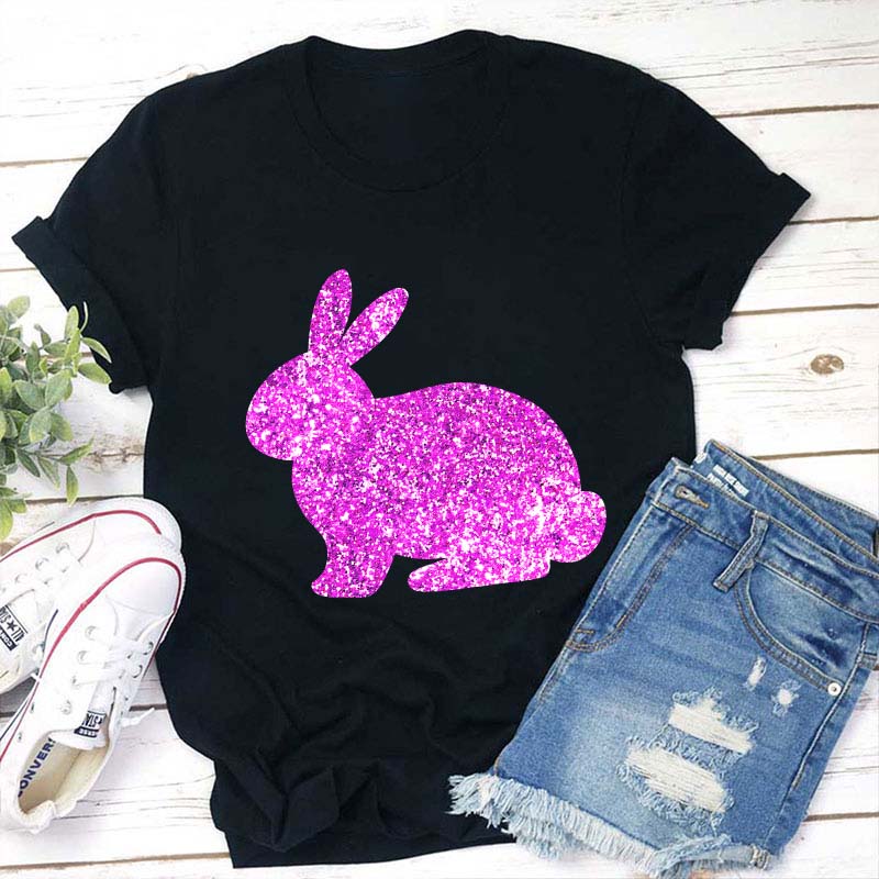 Glitter Easter Peeps Teacher T-Shirt