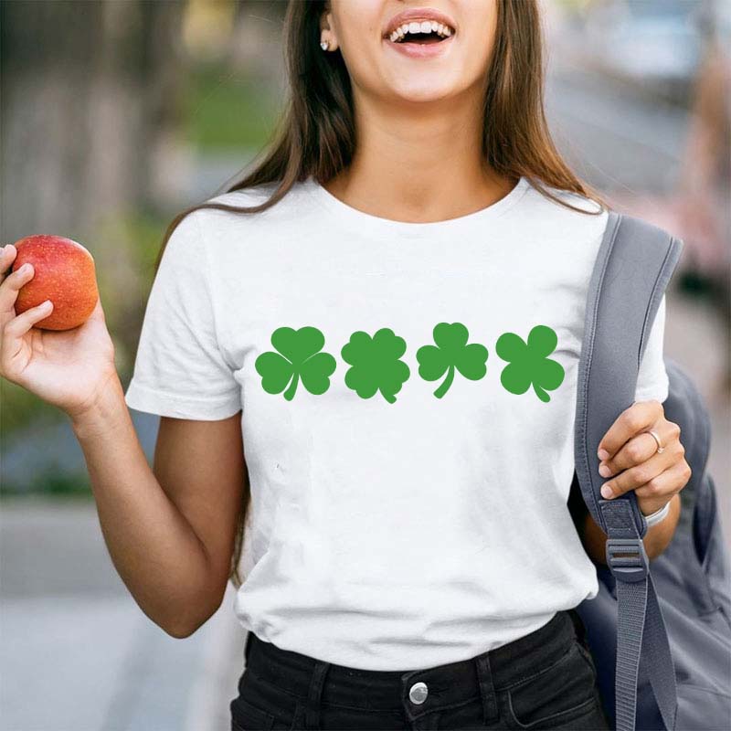 Shamrock Lucky Teacher T-Shirt