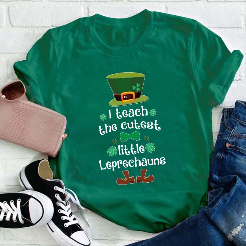 I Teach The Cutest Little Leprechauns Teacher T-Shirt Sale-Teachersgram