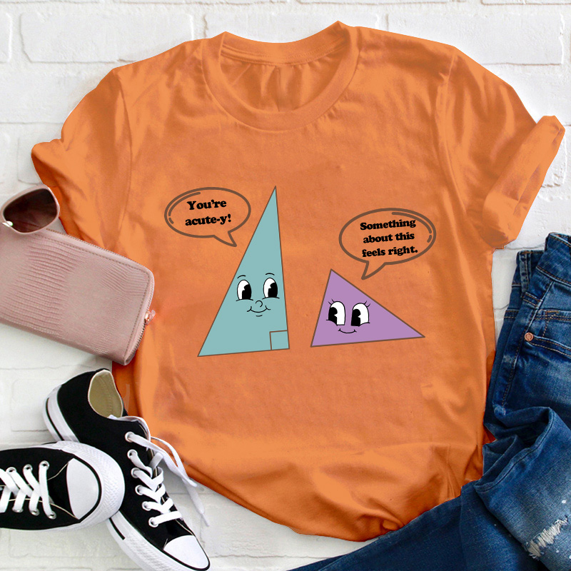 Something About This Feels Right Teacher T-Shirt