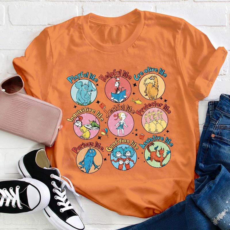 Playful Like Helpful Like Creative Like Teacher T-Shirt