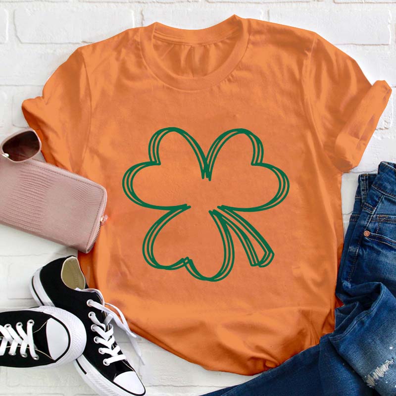 Shamrock Clover Teacher T-Shirt