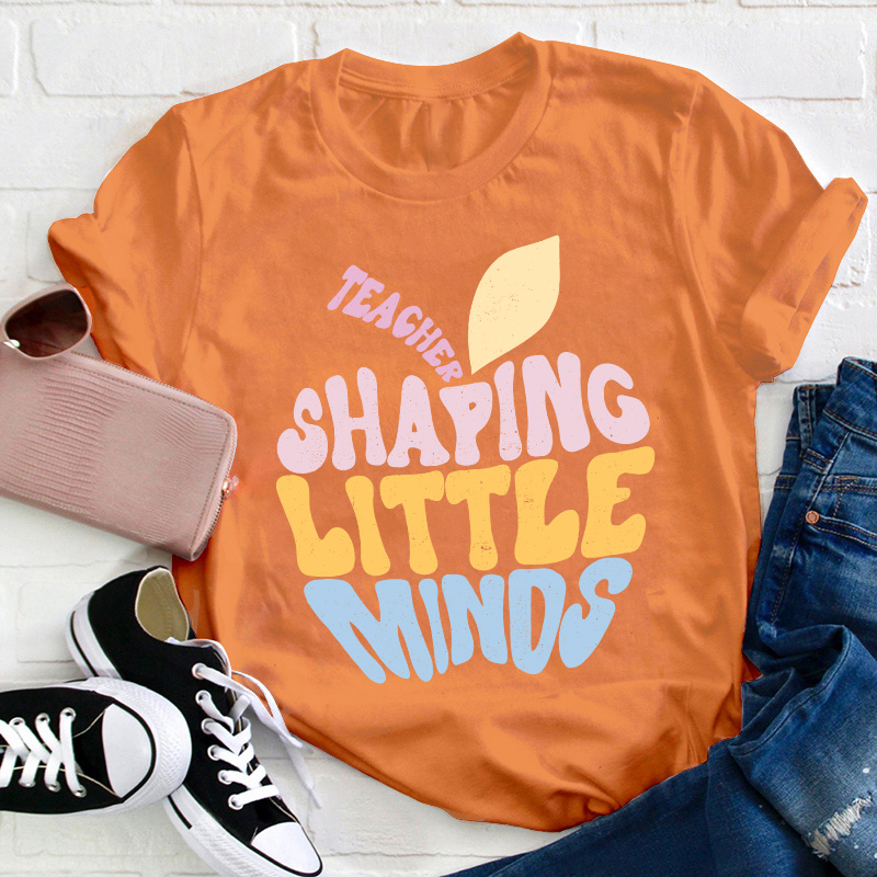 Teacher Shaping Little Minds Teacher T-Shirt