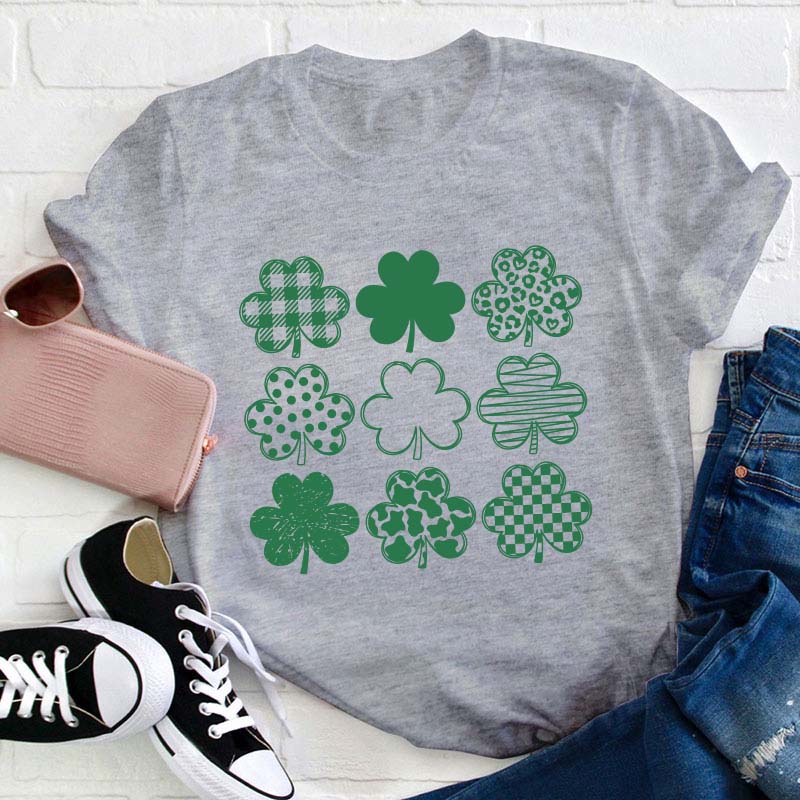 Cute Lucky Shamrock Teacher T-Shirt