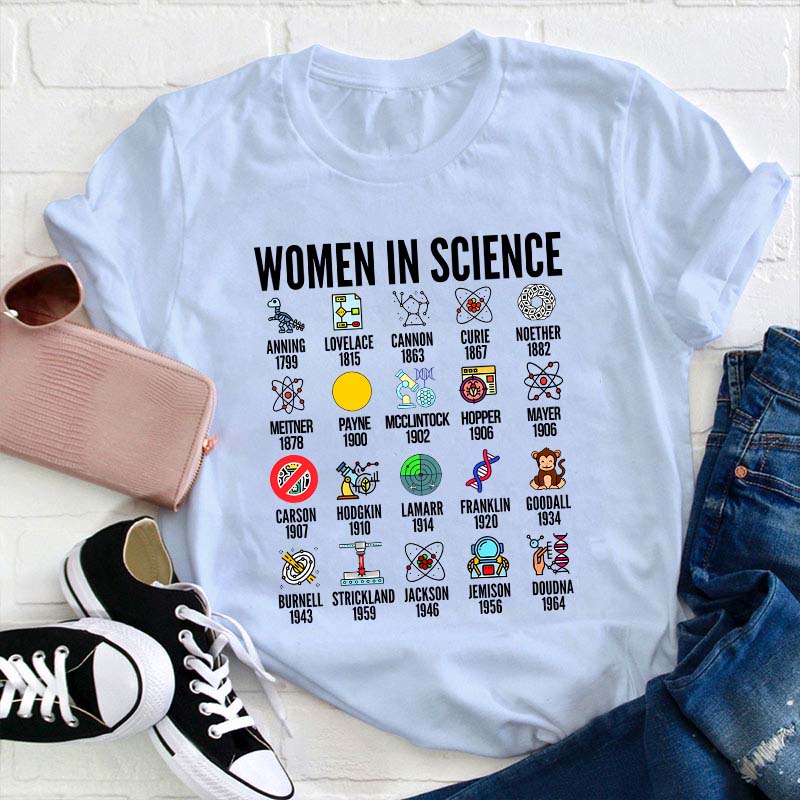 Women In Science Teacher T-Shirt