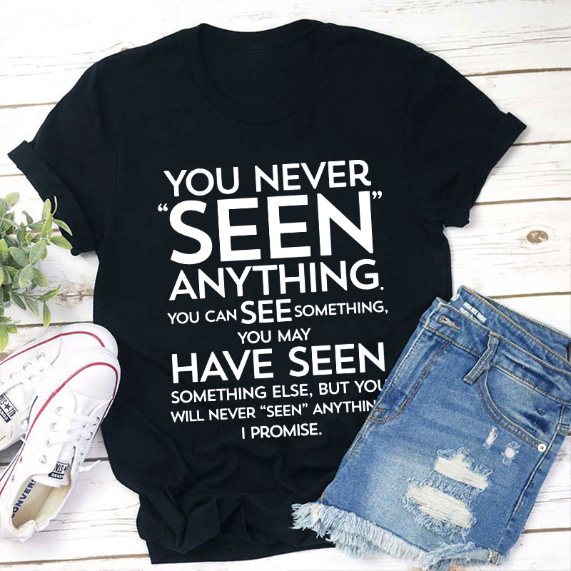 Seen Saw Funny Grammar Teacher T-Shirt Sale-Teachersgram
